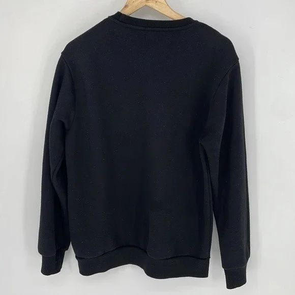 FOREVER 21 MEN spider embroidered crewneck sweater black size SM - Picture 2 of 4